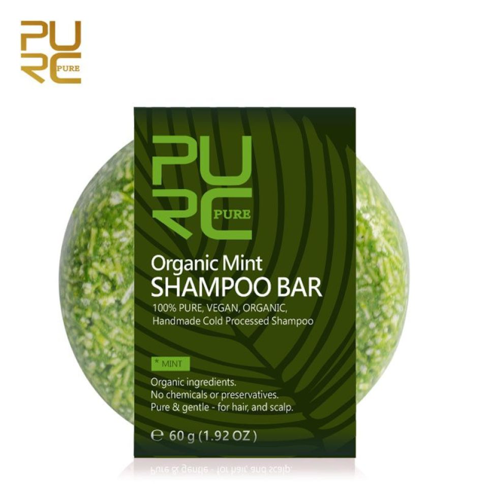Mint Shampoo Bar & Bio Seaweed Conditioner Bar PURC Organic Natural Mint Shampoo Bar 100 PURE and no chemicals or preservative Seaweed hair conditioner 2 0a2e34f7