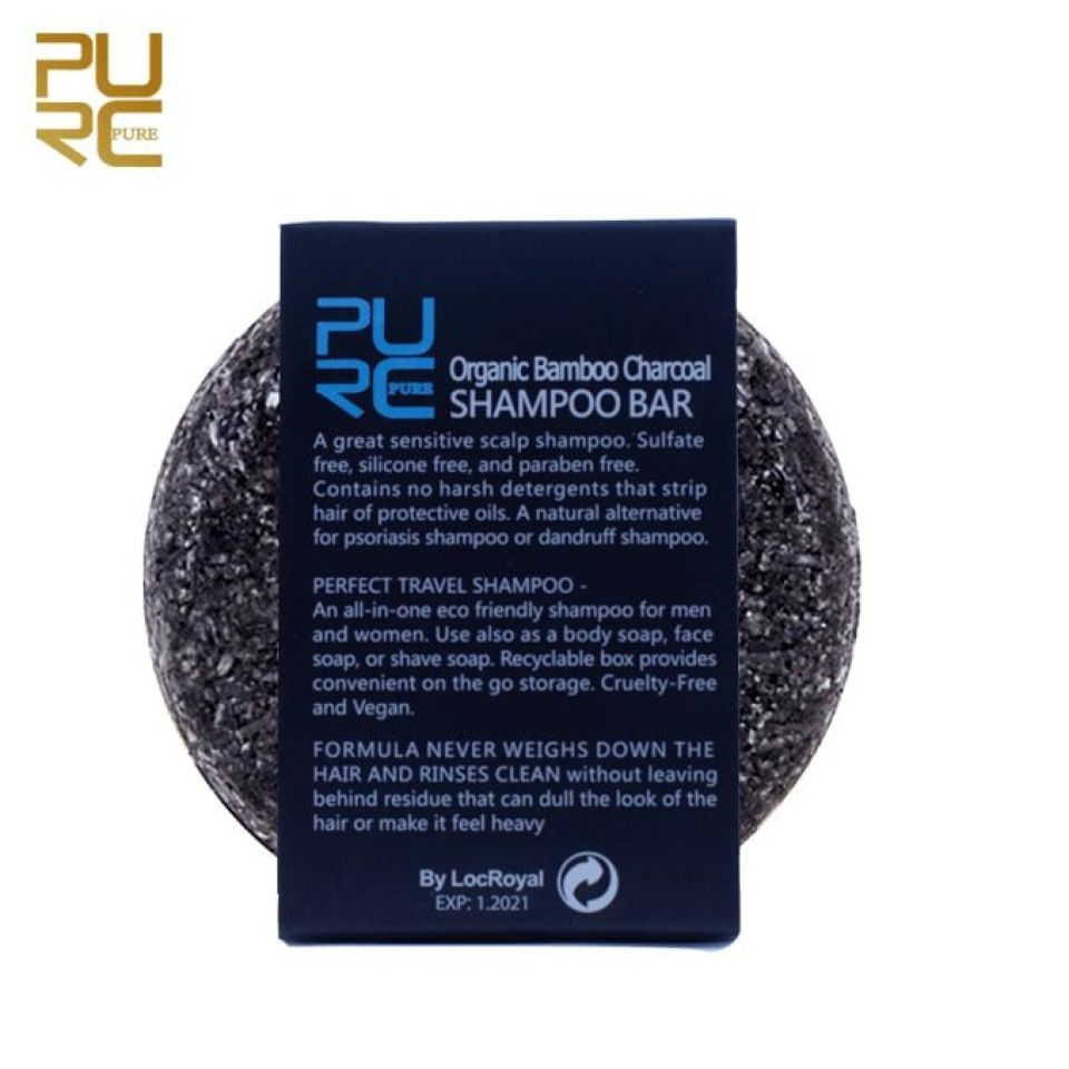 Bamboo Charcoal Shampoo Bar PURCShampooBarCharcoalback 0b4e5659