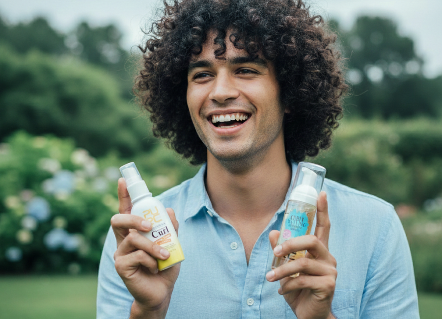 clean shampoo for curly hair