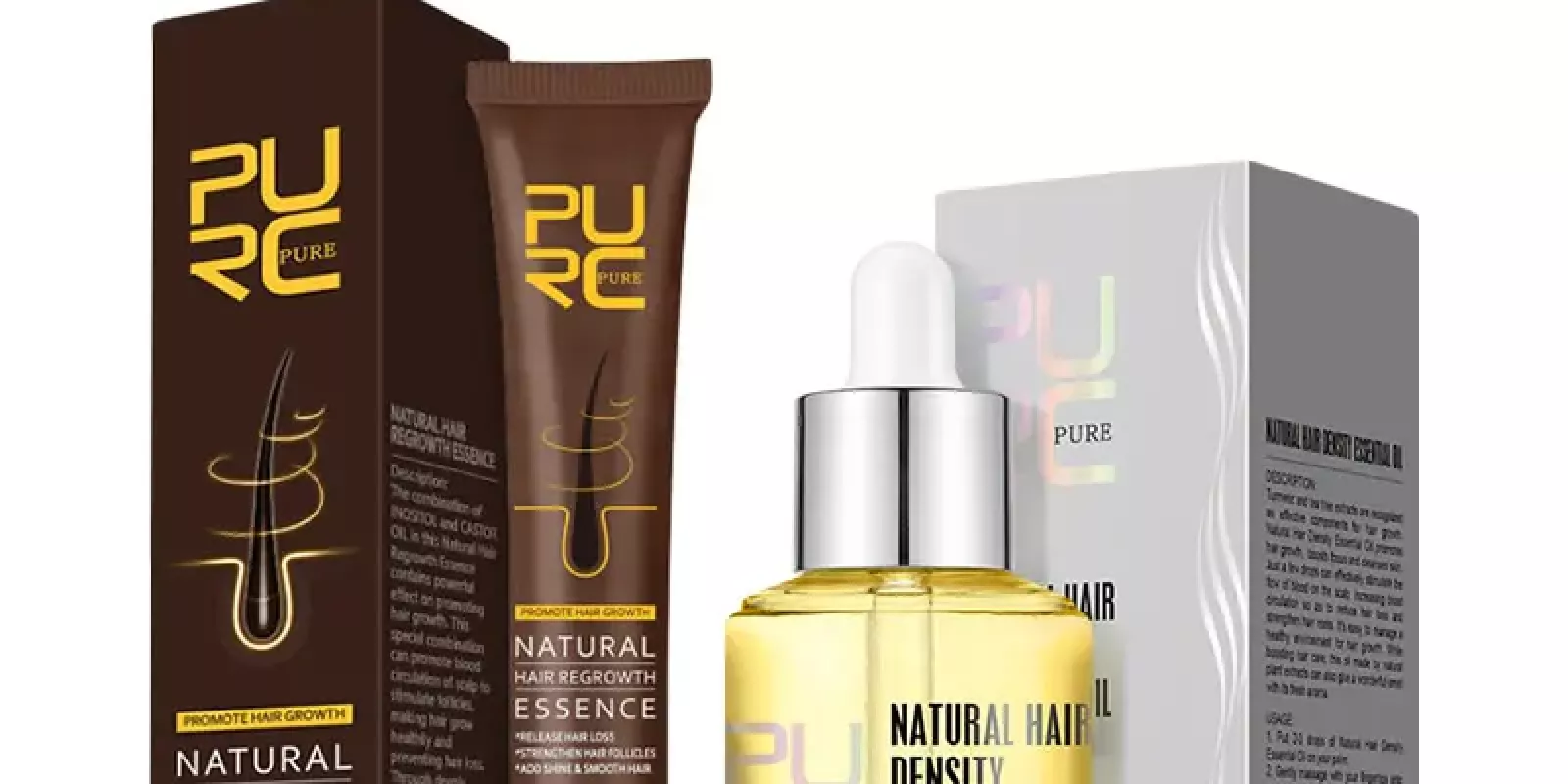 New PURC Natural Hair Density Oil PURC Essence Density Oil Combo 1d6446bf