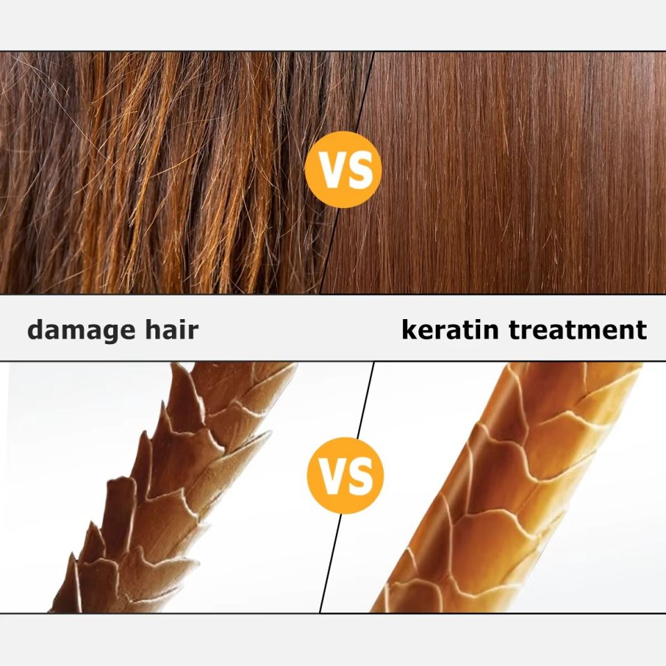 Brazilian Keratin Hair Care Set - Shampoo, Conditioner & Treatment brazilian keratin hair care set shampoo conditioner and treatment 2 1f507f1b