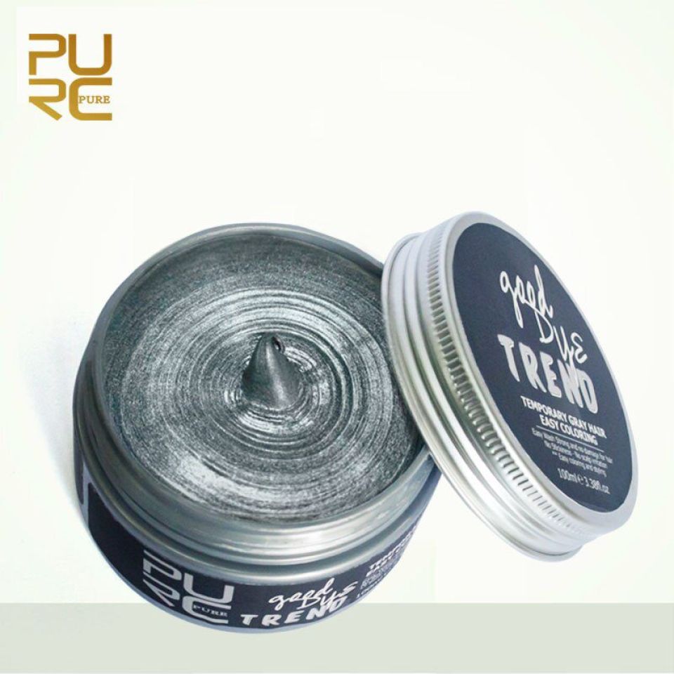 Temporary Hair Pomade Gel PURC Hair Color Wax Dye One time Molding Paste Seven Colors and Strong Hold High Shine 3 31e95dce