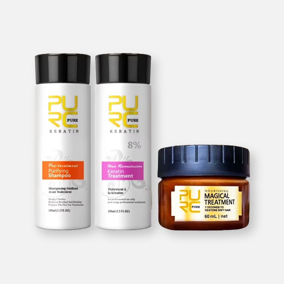 Keratin Treatment For Damaged Hair & Hair Treatment Mask Combo purc keratin treatment for damaged hair and hair treatment mask combo 3ab27e86