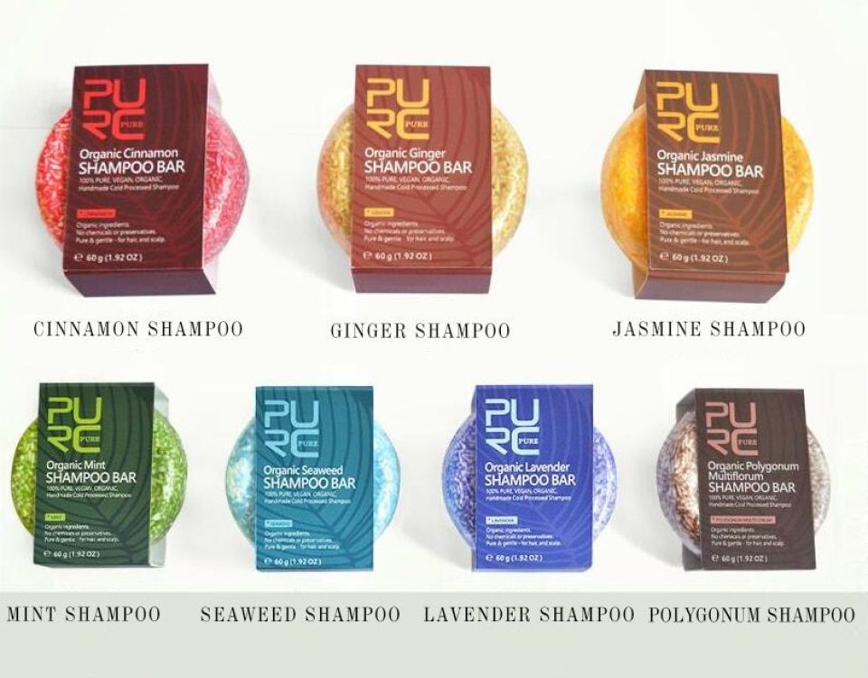 The Original Series PURC Shampoo Bar - Set Of 7 7 types PURC Organic shampoo soap Vegan handmade cold processed refreshing antidandruff hair shampoo Big Sale 1 40ec19c6