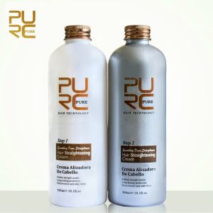 Peptides For Beautiful Hair! Does It Really Work? 2017 New Products PURC Hair straightening cream set straightening hair keep hair shiny and suppleness free 54e149f9