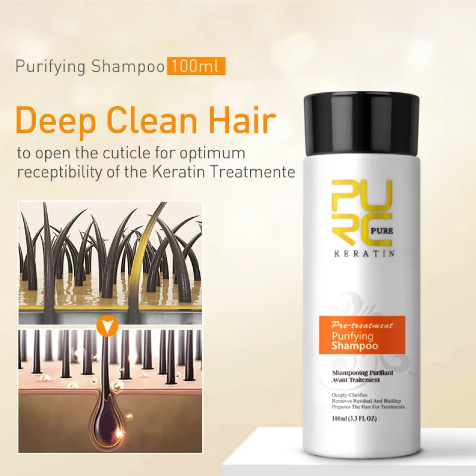 Brazilian Keratin Hair Treatment and Purifying Shampoo Set S5b964612dd594fcdb9e589b084be52632 55eac5c8