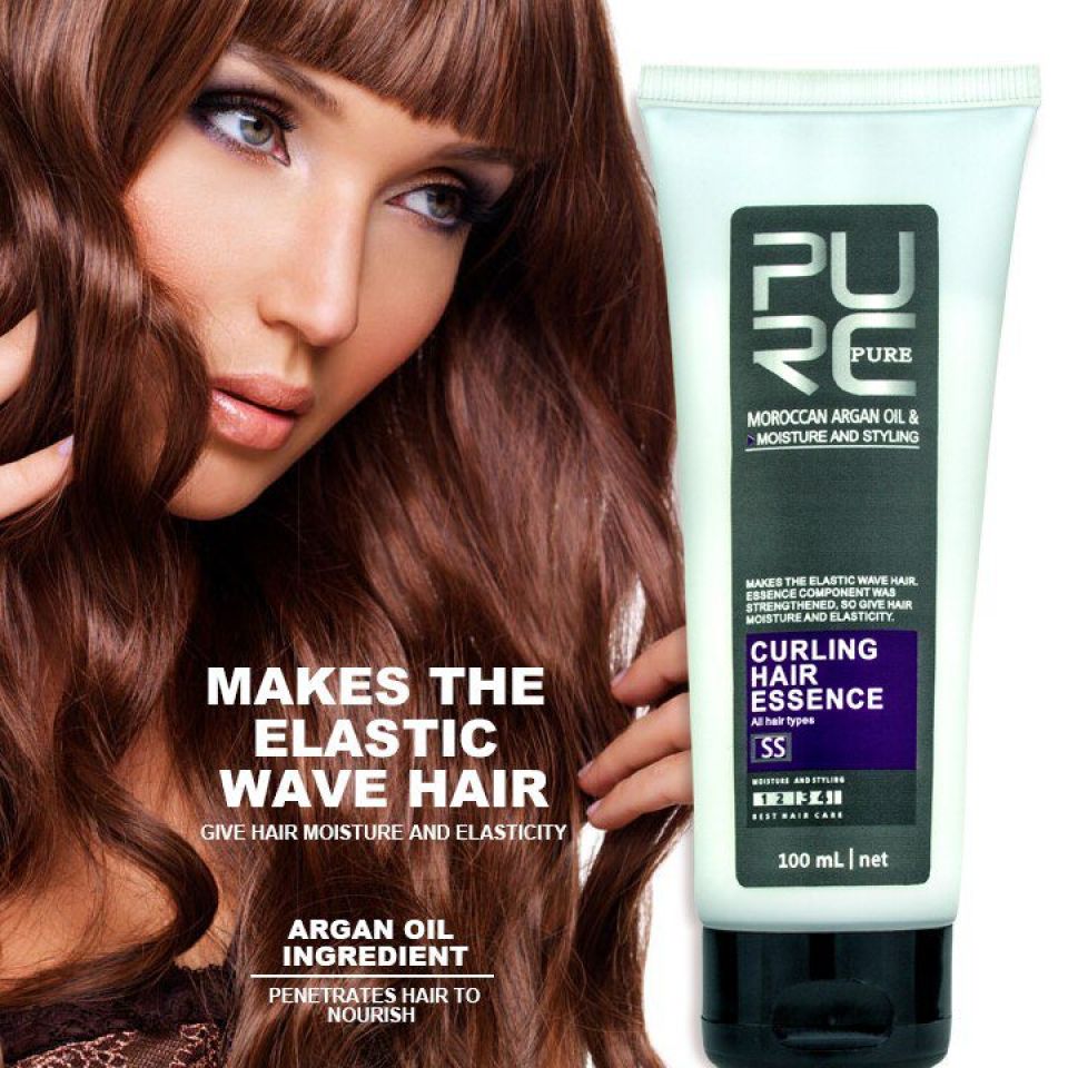 Argan Oil Curls Enhancer PURC Argan oil Curl Enhancers Make Hair Moisture And Styling And Elastic Wave Hair 100ml Hair 1 5e00bbee