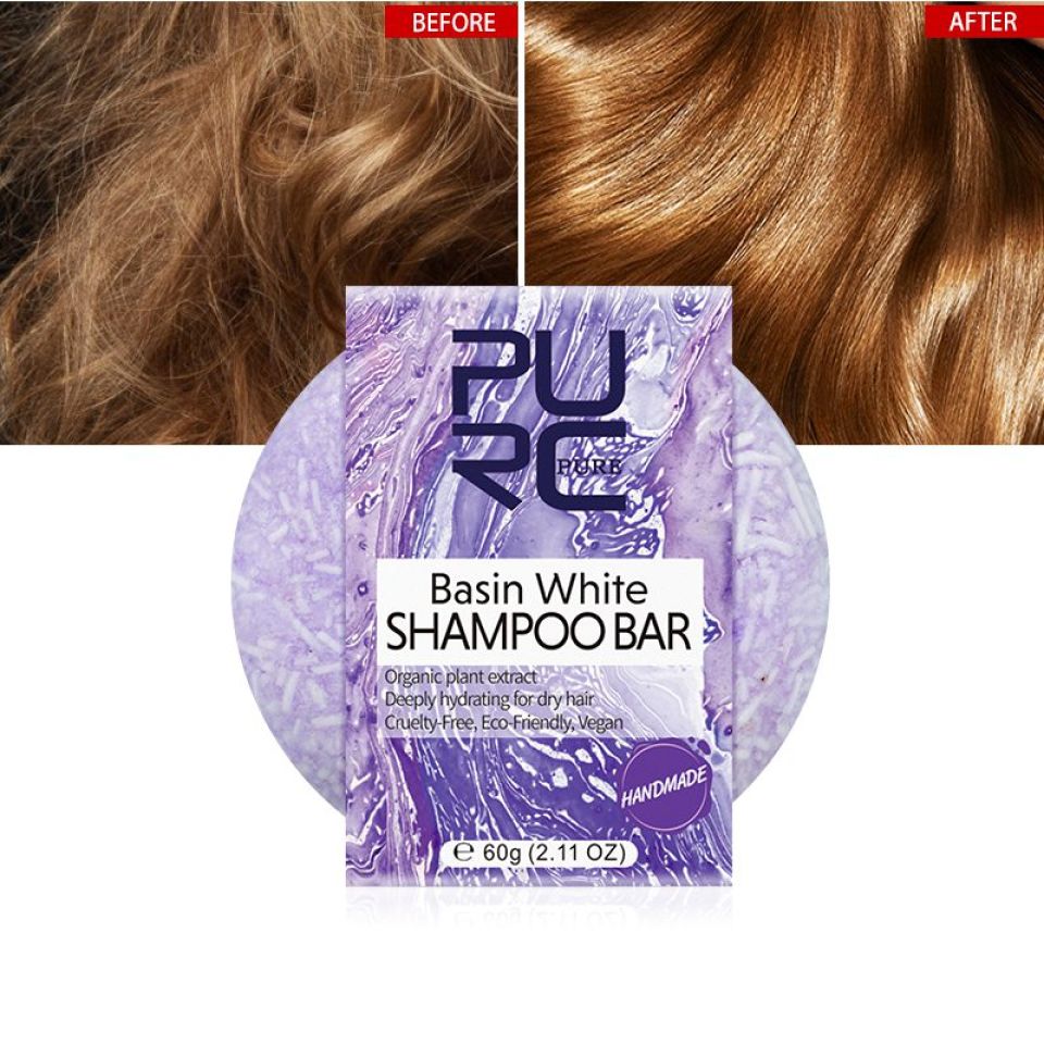 Basin White Shampoo Bar PURC New Product Handmade Hair Shampoo Soap Cold Processed Basin White Shampoo Bar 100 Pure Hair 1 61a778da