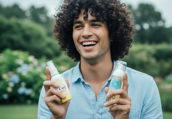 clean shampoo for curly hair