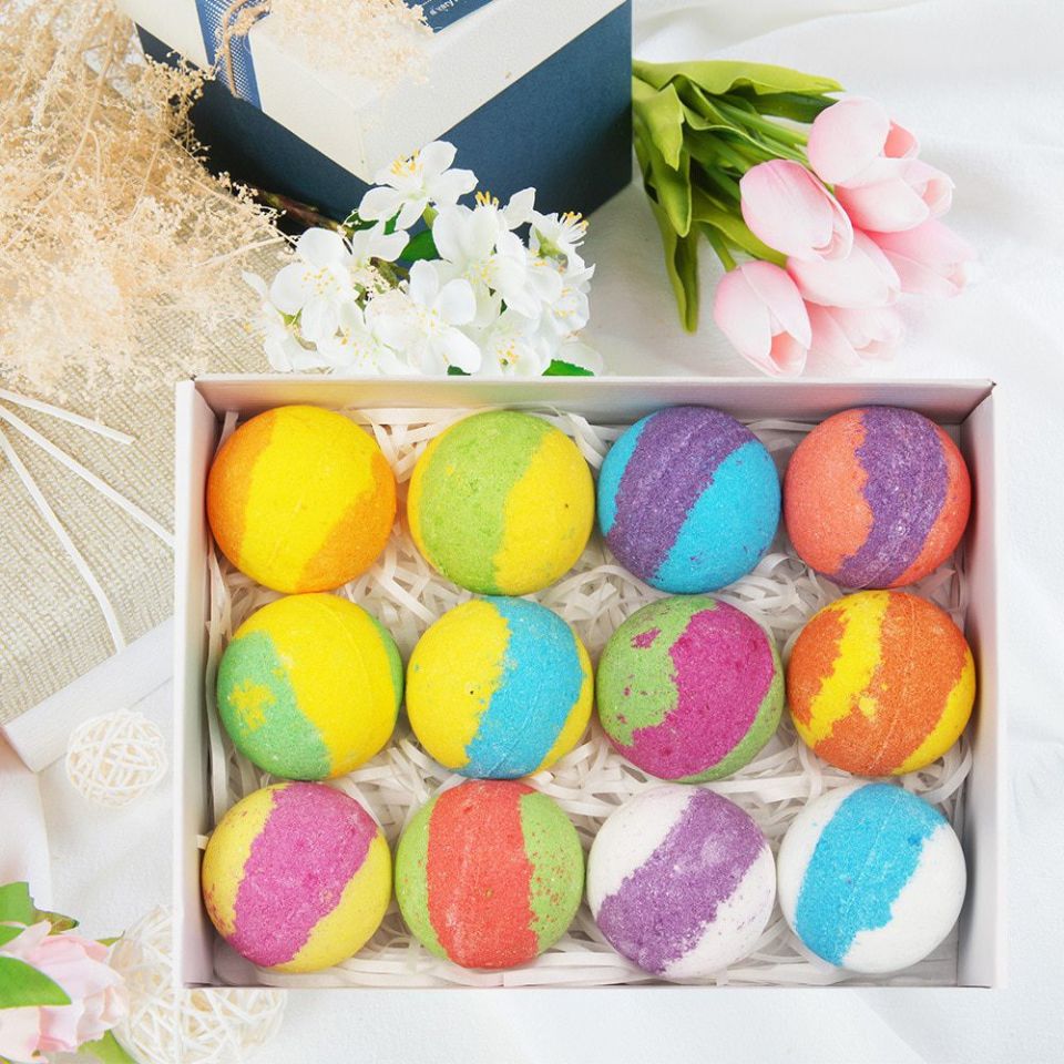 Rainbow Bubble Bath Bomb Kit 12 6 4 1 Pcs Hot Rainbow Colorful Bubble Shower Soap Set Handmade Moisturizing Soap Bath 3 6c2926c2
