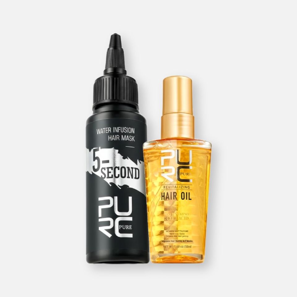 Amino Acid Hair Oil & Water Infusion Hair Mask Combo purc amino acid hair oil and water infusion hair mask combo 906e2aea