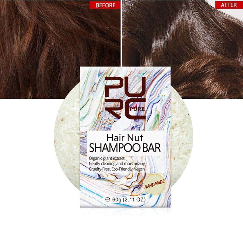 Hair Nut Shampoo Bar - Infused With Almond And Coconut Oil PURC New Arrivals Natural Hair nut Shampoo Bar Handmade Cold Processed Deep Cleaning and Nourishing Solid 1 9d4d2b70