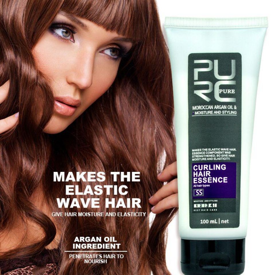 Argan Oil Curls Enhancer PURC Argan oil Curl Enhancers Make Hair Moisture And Styling And Elastic Wave Hair 100ml Hair 1 a8cf226f