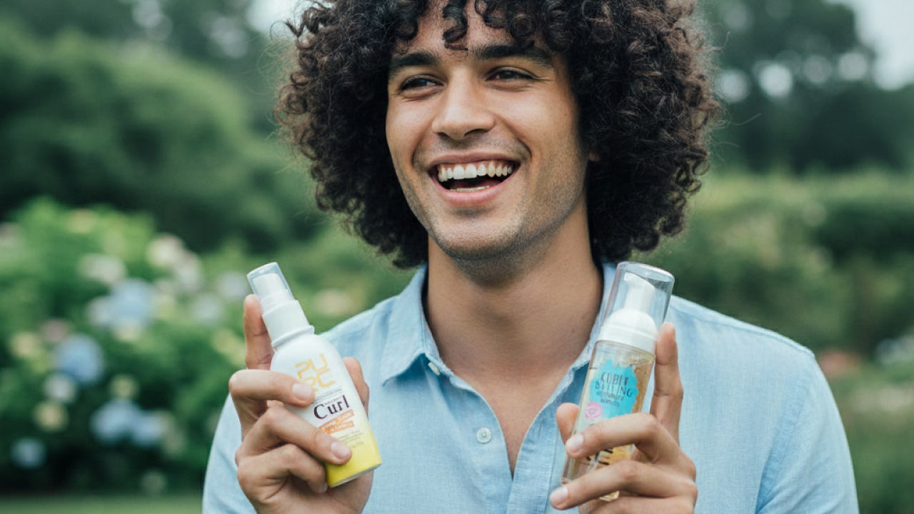 clean shampoo for curly hair