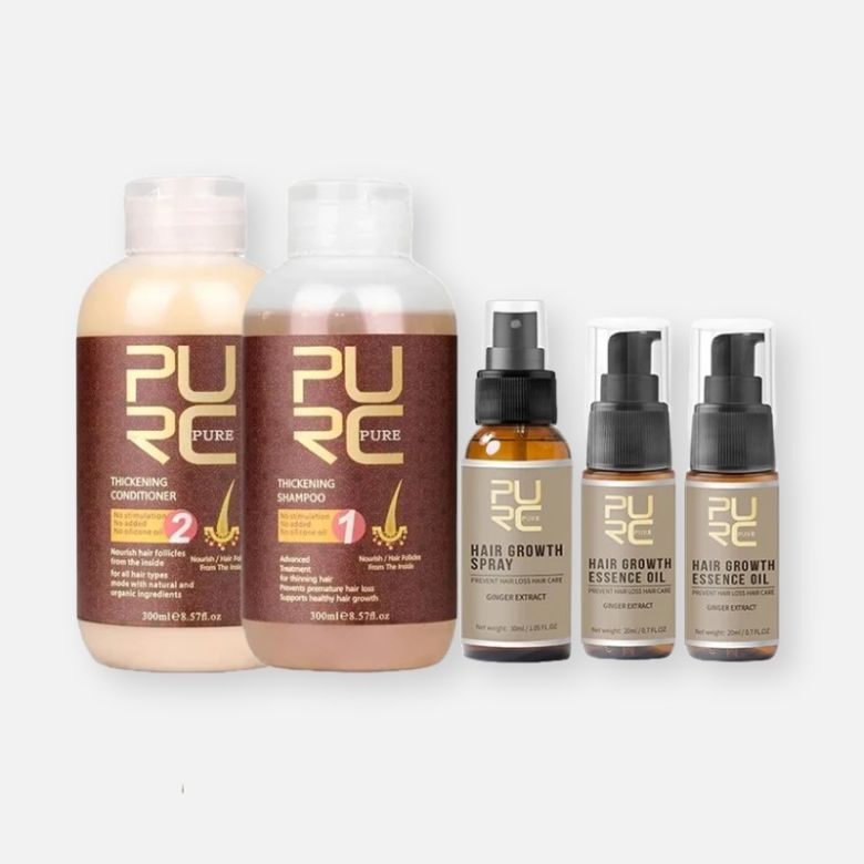 Professional Hair & Wig Care Set purc hair growth and thickening set shampoo conditioner oil spray acd53f49