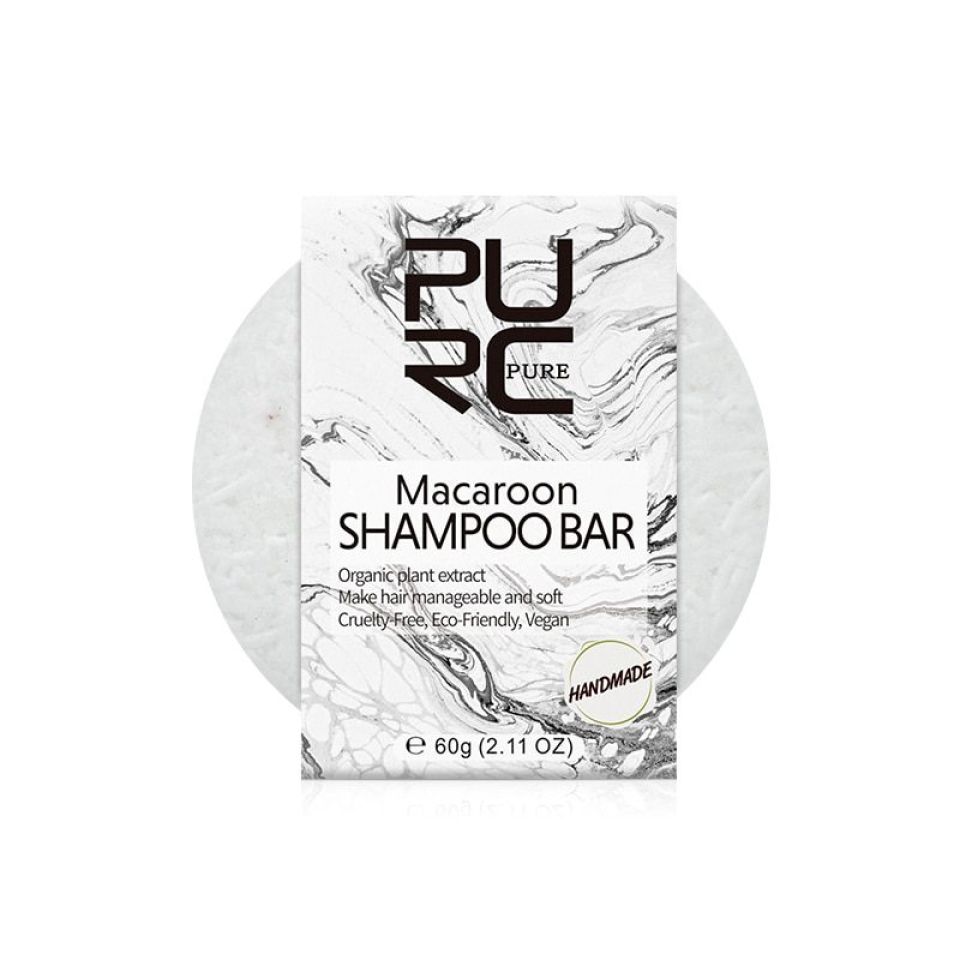 New Gentle Macaroon Shampoo Bar Hair Cleanser Macaroon Shampoo Bar for Children or Chemically Treated Hair Smell Coconut Make Hair Manageable 4 2 ae0f50fb