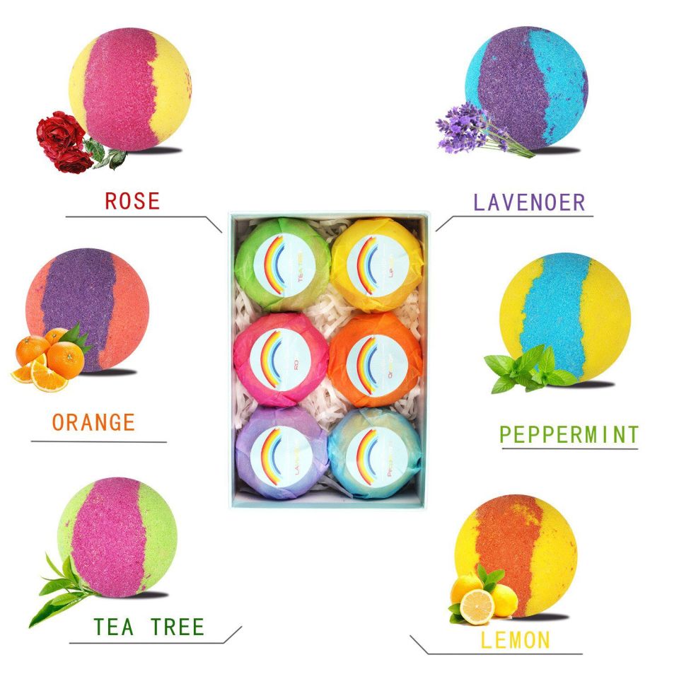 Rainbow Bubble Bath Bomb Kit 12 6 4 1 Pcs Hot Rainbow Colorful Bubble Shower Soap Set Handmade Moisturizing Soap Bath 4 b178ea28