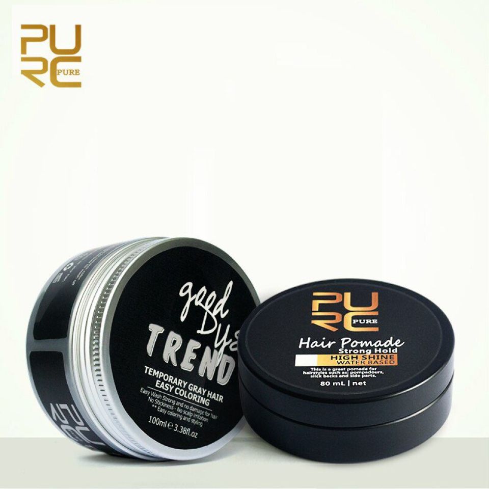 Temporary Hair Pomade Gel PURC Hair Color Wax Dye One time Molding Paste Seven Colors and Strong Hold High Shine 2 b1194ad1