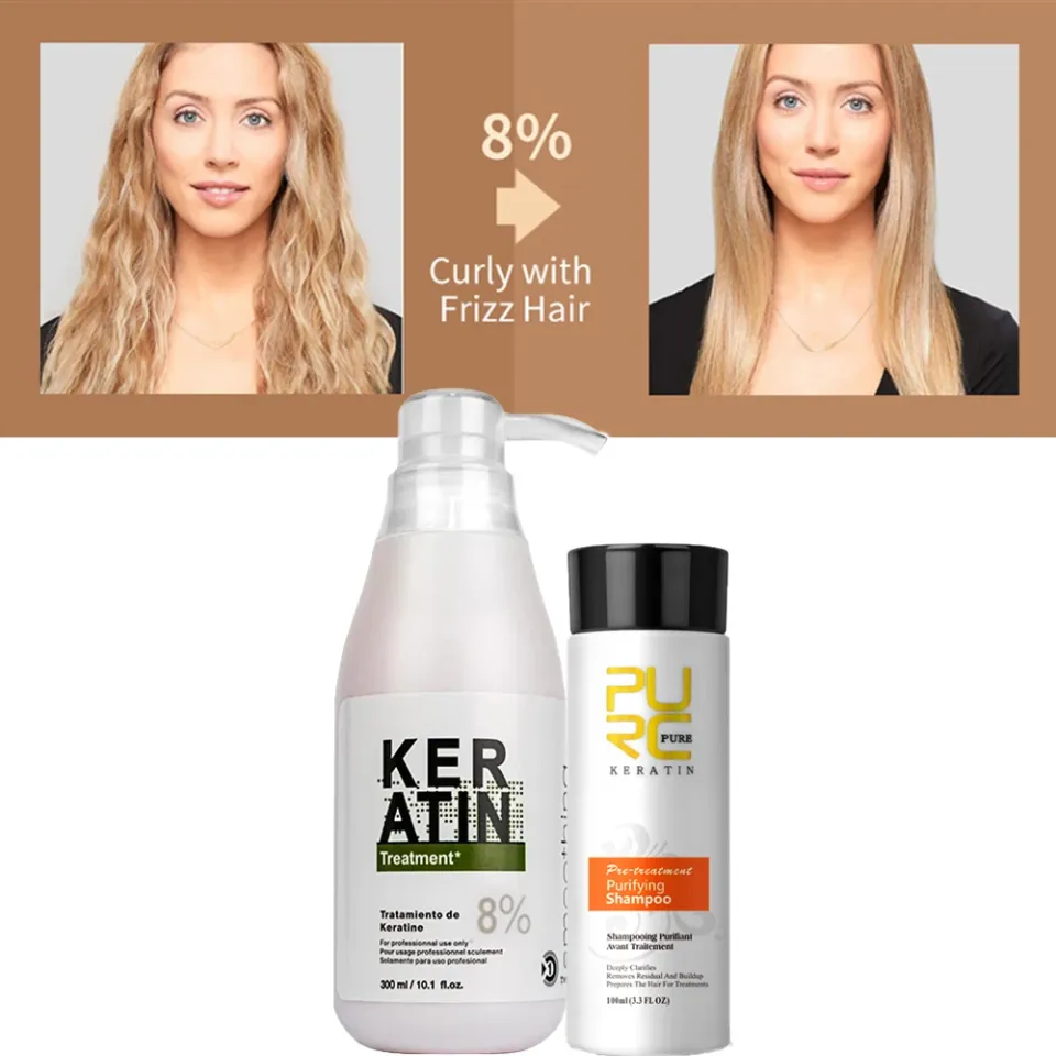 Brazilian Keratin Hair Treatment and Purifying Shampoo Set S16816be31c5b4d0f8c43540a2e6810baI b247231d