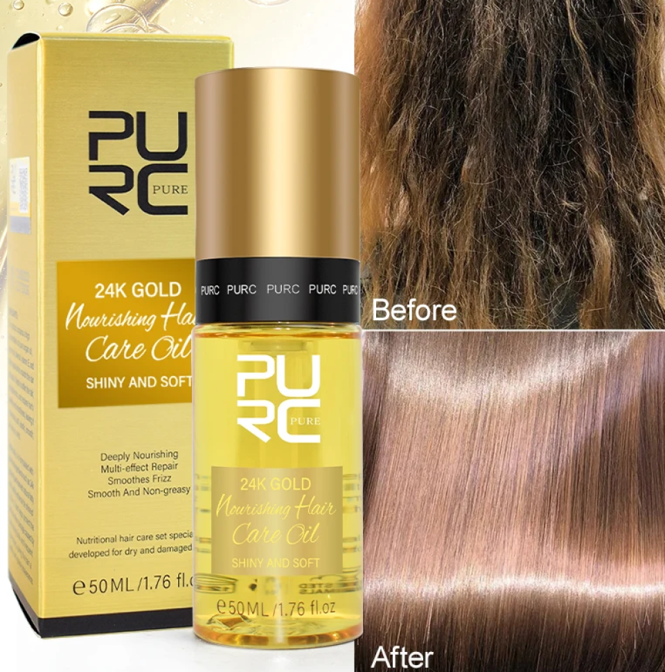24K Gold Hair Oil & Amino Acid Argan Oil Hair Mask Set e3f06811 9cdd 4515 9549 dd40656140a5710026 b595801e