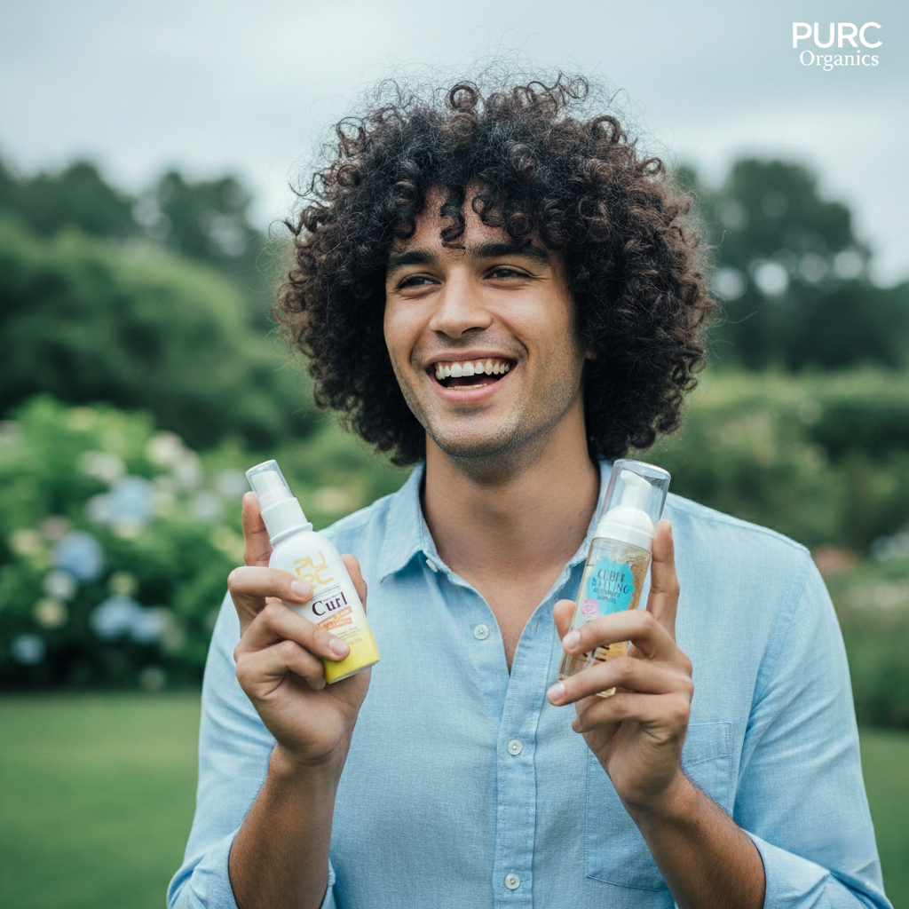 clean shampoo for curly hair