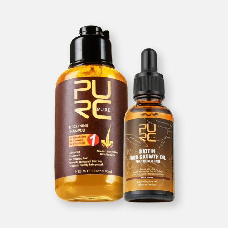 PURC Magical Hair Mask & Bio Seaweed Shampoo Bar Combo purc biotin hair growth oil and ginger thickening shampoo combo 1 b8850bea