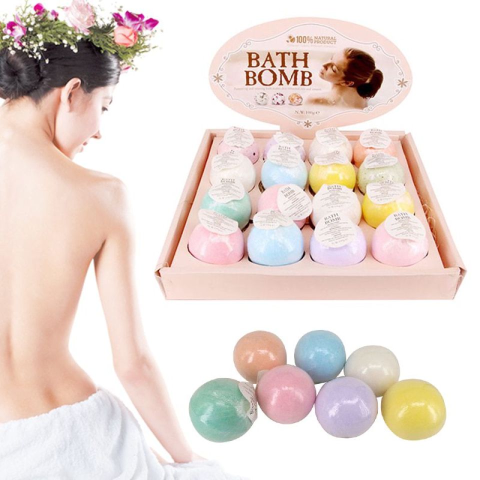 Bubble Bath Bomb Moisturizing Bubble Bath Bomb Ball Essential Oil Handmade SPA Stress Relief Exfoliating Bath Salt Bathing Shower 4 cddbb53a