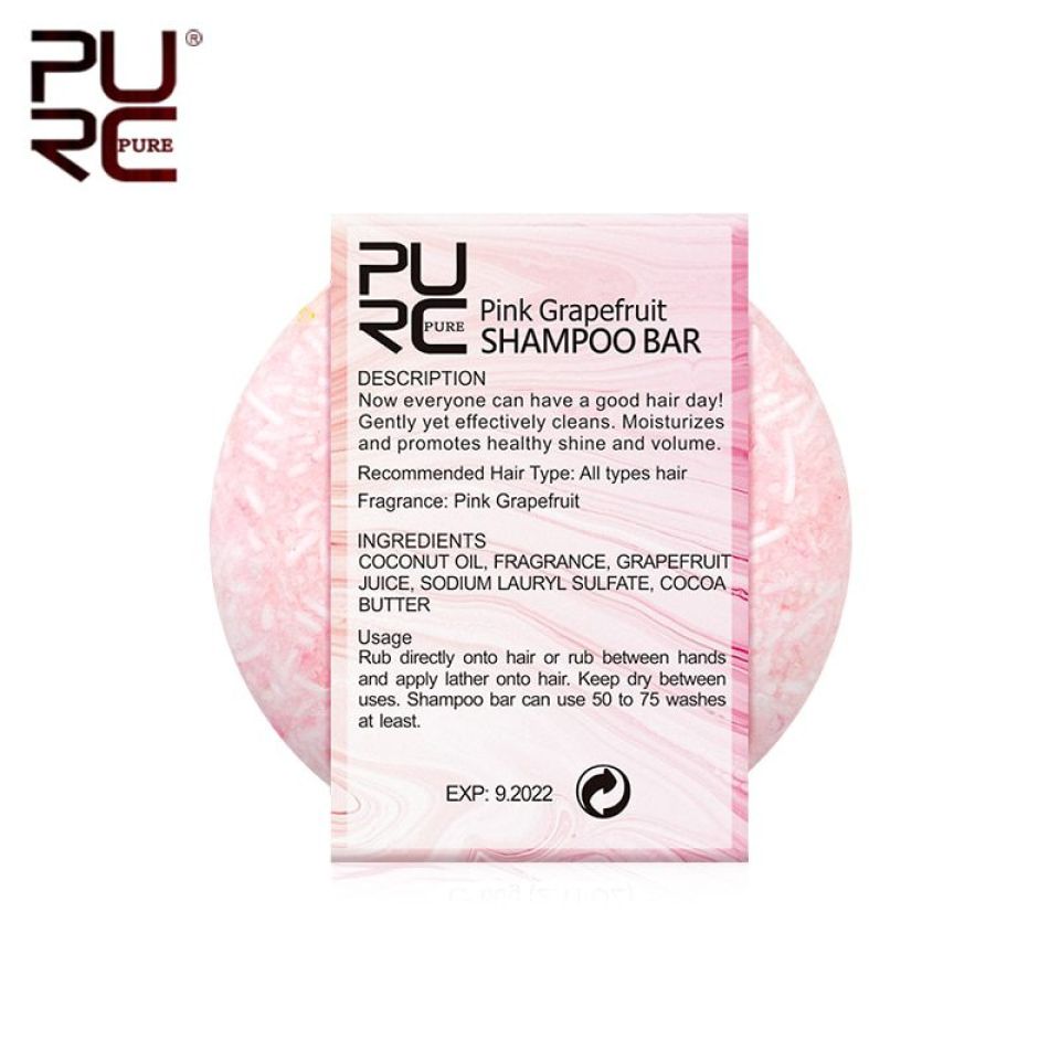 Pink Grapefruit Shampoo Bar PURC Organic Natural Pink Grapefruit Shampoo Bar Handmade Cold Processed Dry Shampoo Soap Solid Shampoo Bar 4 cefcfe55