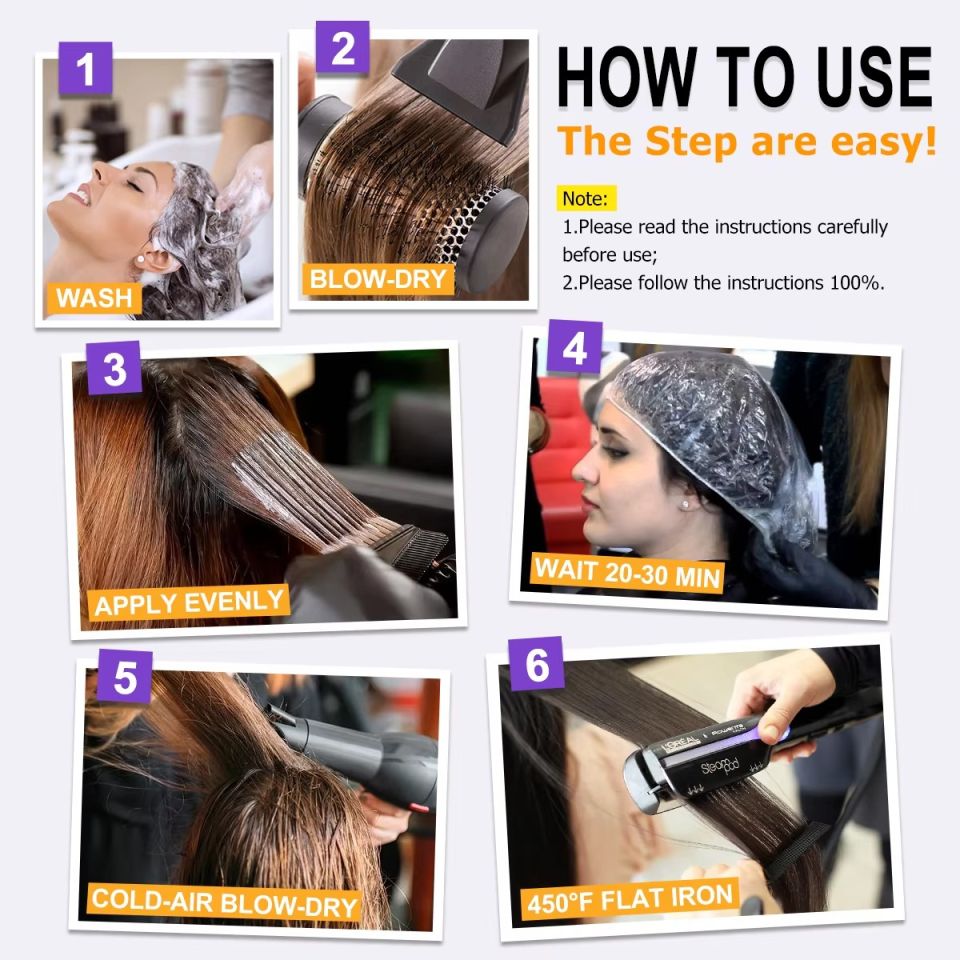 Brazilian Keratin Hair Care Set - Shampoo, Conditioner & Treatment brazilian keratin hair care set shampoo conditioner and treatment 3 e8a75892