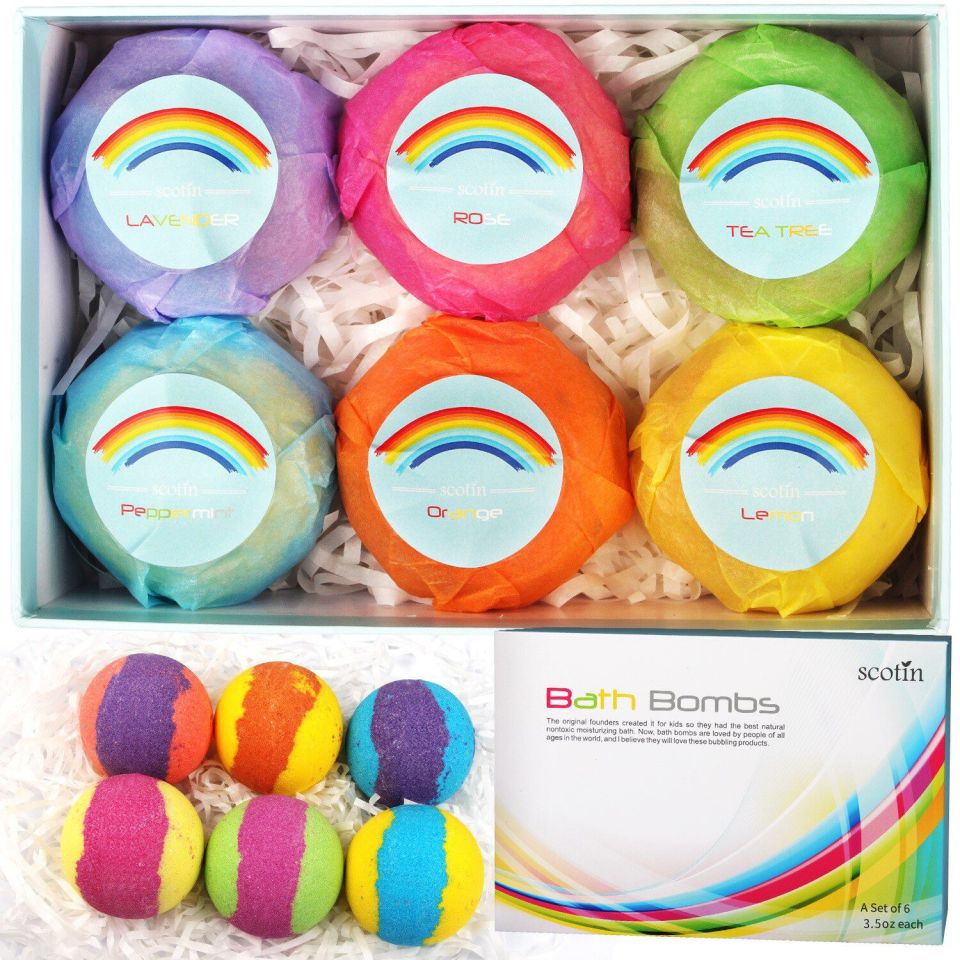Rainbow Bubble Bath Bomb Kit 12 6 4 1 Pcs Hot Rainbow Colorful Bubble Shower Soap Set Handmade Moisturizing Soap Bath 2 ebb4f5c4