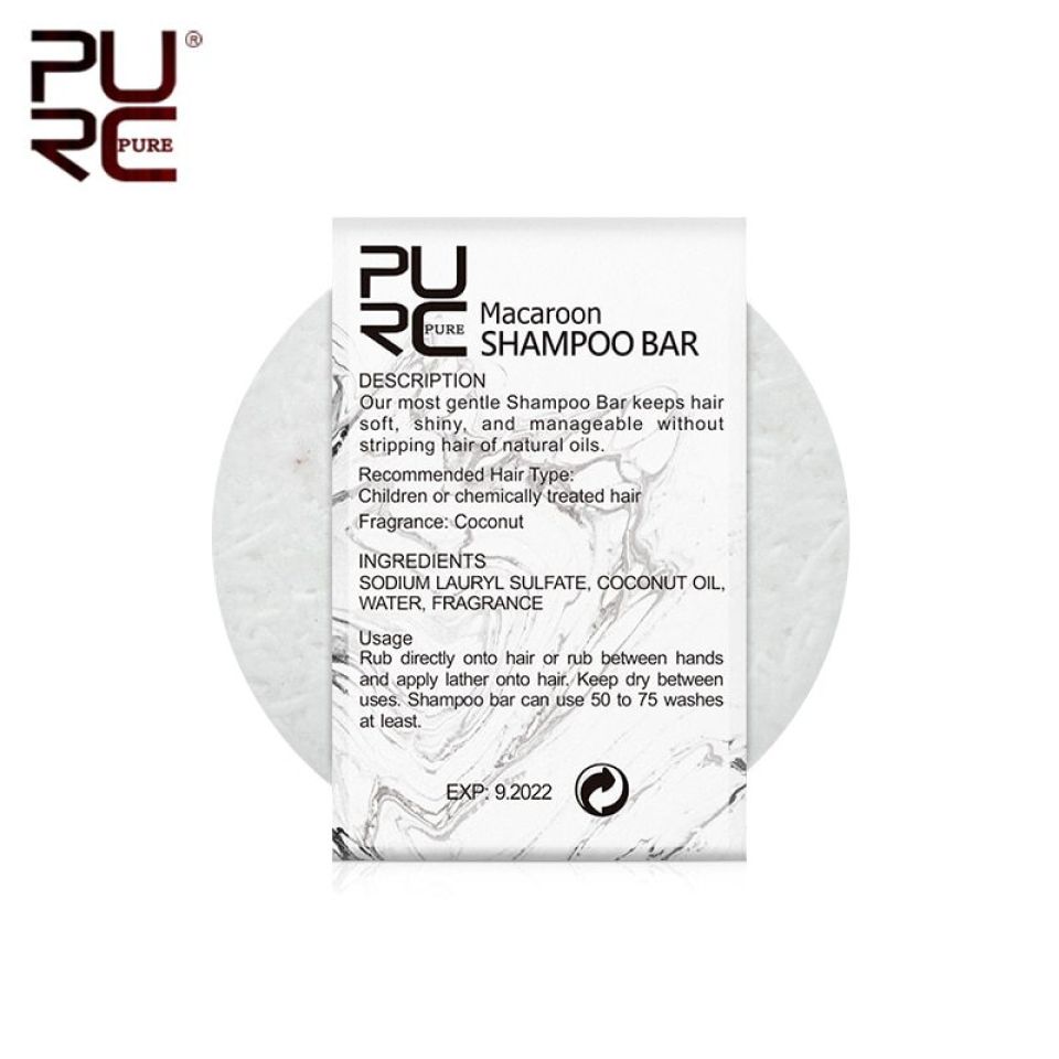 Macaroon Shampoo Bar - Infused with Coconut Oil PURC Organic Natural Macaroon Shampoo Bar Handmade Cold Processed Dry Shampoo Soap Solid Shampoo Bar Hair 4 eb20e4ad