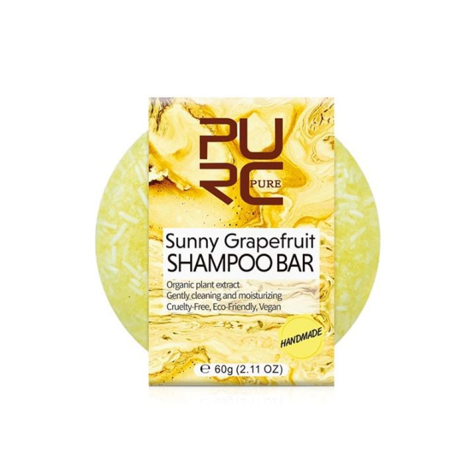 Sunny Grapefruit Shampoo Bar PURC Hair Shampoo Soap Pure Natural Handmade Hair Shampoo Control Oil and Deep Cleaning Solid shampoo 3 wpp1594290061704 1 ec550183
