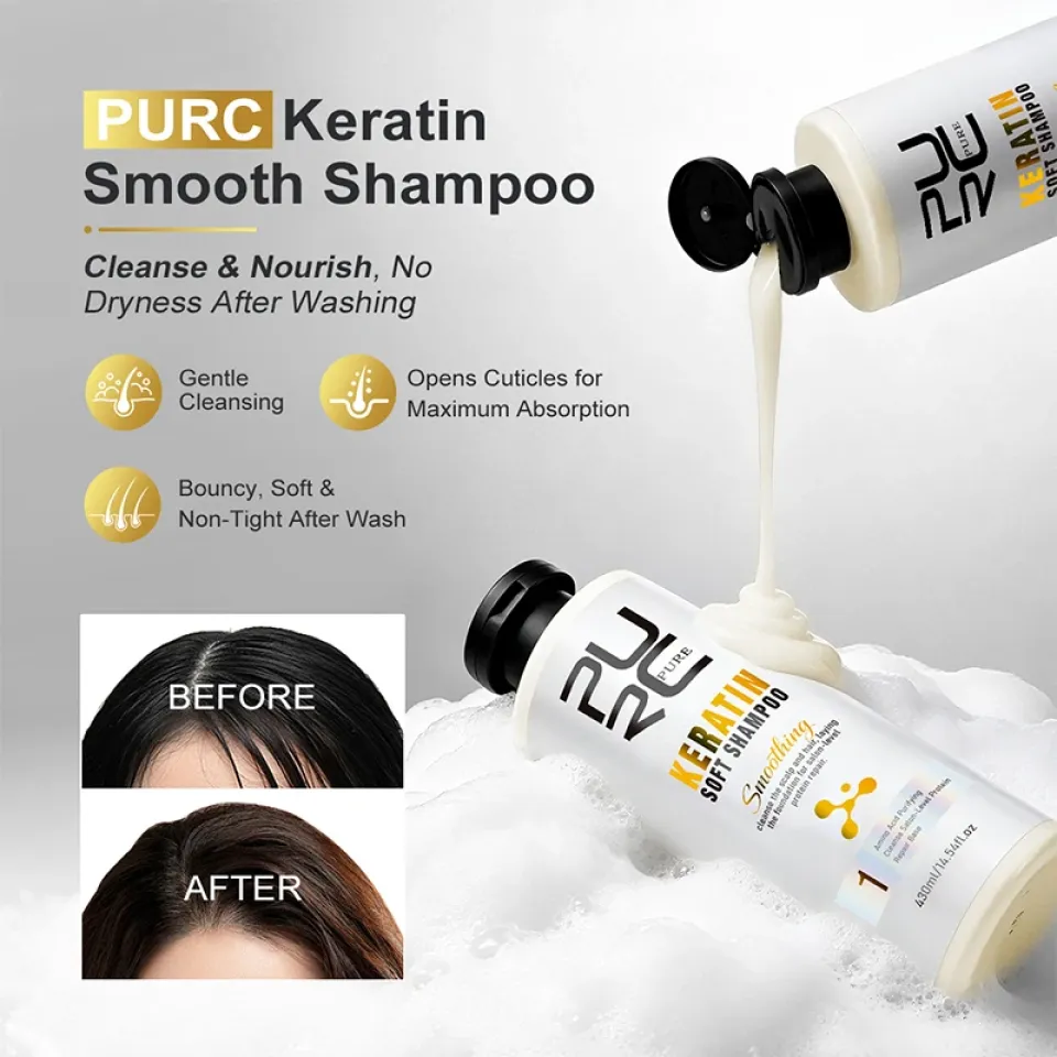 PURC Keratin Smoothing Shampoo Sa72abf7643914024ae05d91a1e48756bW ec3870b0