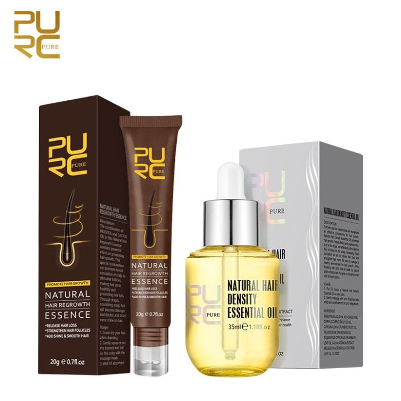 PURC Natural Hair Regrowth Essence & Hair Density Essential Oil Set H25bffa303b1a4d869802d8aeca8f40d4p f00bac22