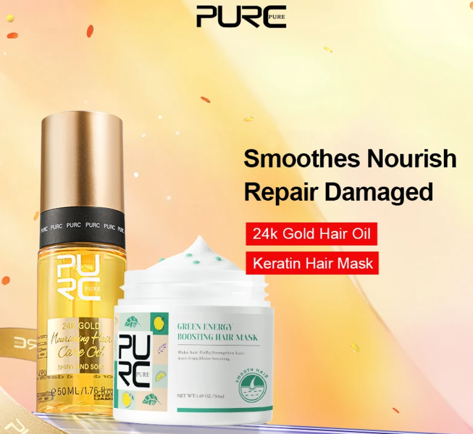 24K Gold Nourishing Hair Oil & Keratin Treatment Hair Mask Combo d1a1b63c 69a2 449a bf91 12aabd952a13408528 1 fbd9d05e