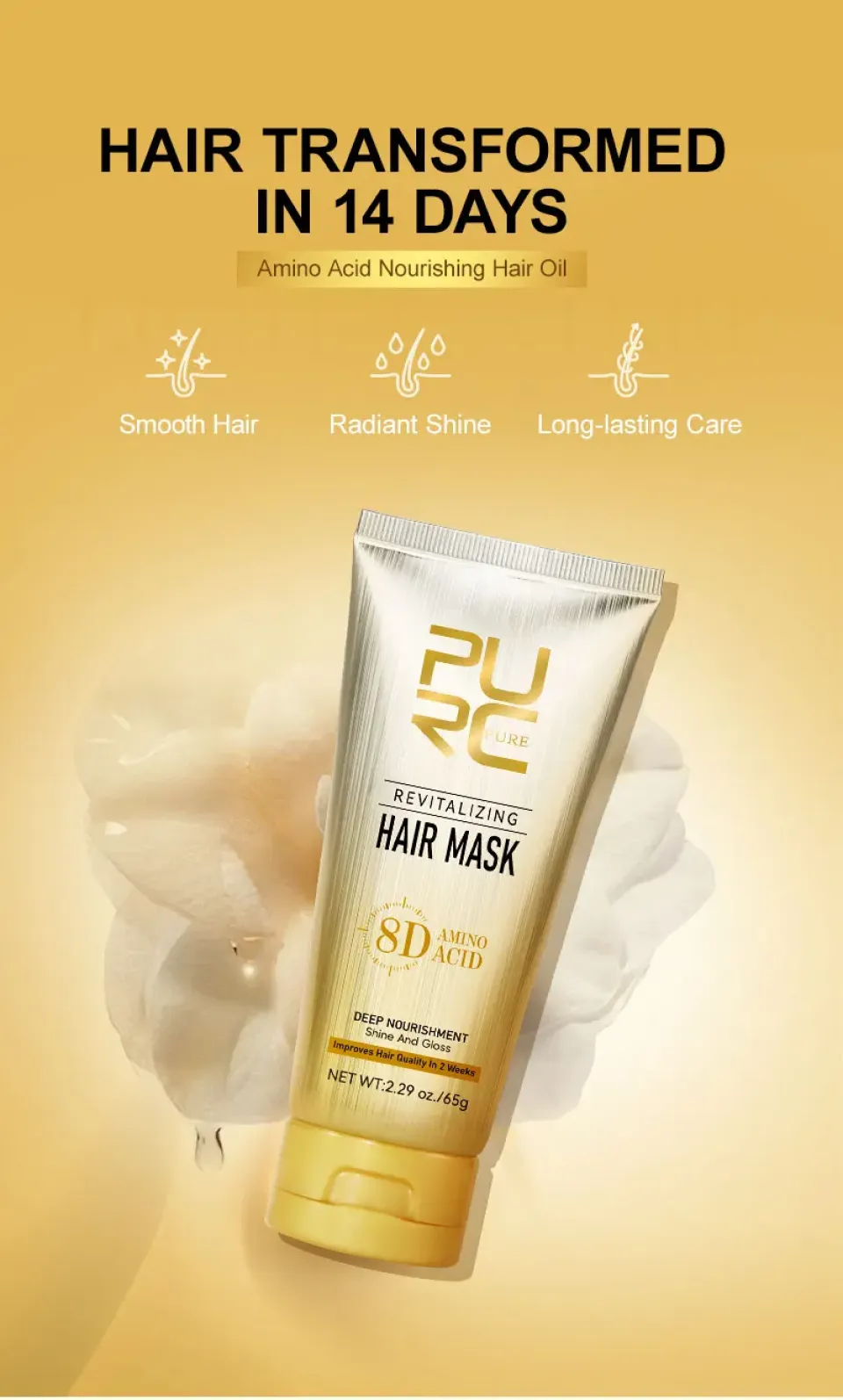 PURC Revitalizing Hair Mask with 8D Amino Acid Technology S4ab535ae063848e59b792c640a13defad 1 feb6daac