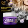 Purple Hair Mask To Remove Brass Hair Tones PURC Purple Hair Mask Repairs Frizzy make hair soft smooth Removes yellow and brassy tones hair 1
