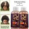 Hair Thickening Shampoo, Conditioner, Hair Growth Essence Oil & Spray - Set Of 4 PURC Hair shampoo and conditioner for hair growth prevent hair loss and 1pcs Growth Essence Oil 1