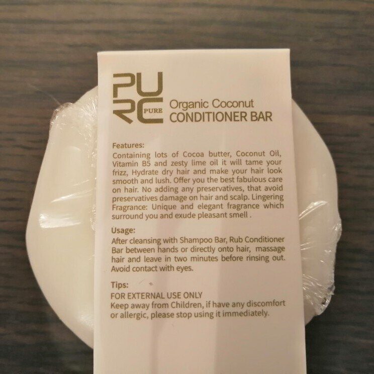 Coconut Conditioner Bar purcorganics Coconut Conditioner bar 2 e1755595998300