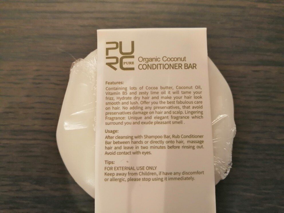 Coconut Conditioner Bar purcorganics Coconut Conditioner bar 2