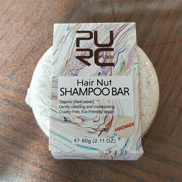 Hair Nut Shampoo Bar - Infused With Almond And Coconut Oil purcorganics hair nut shampoo bar 12 e1755495025520
