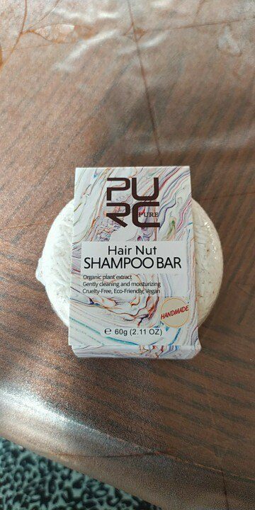 Hair Nut Shampoo Bar - Infused With Almond And Coconut Oil purcorganics hair nut shampoo bar 12