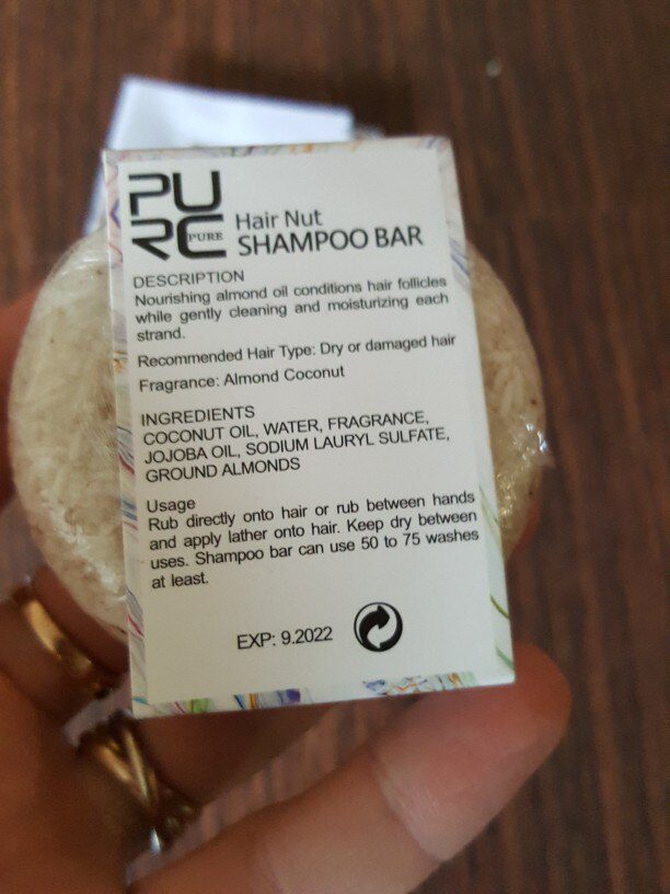 Hair Nut Shampoo Bar - Infused With Almond And Coconut Oil purcorganics hair nut shampoo bar 7