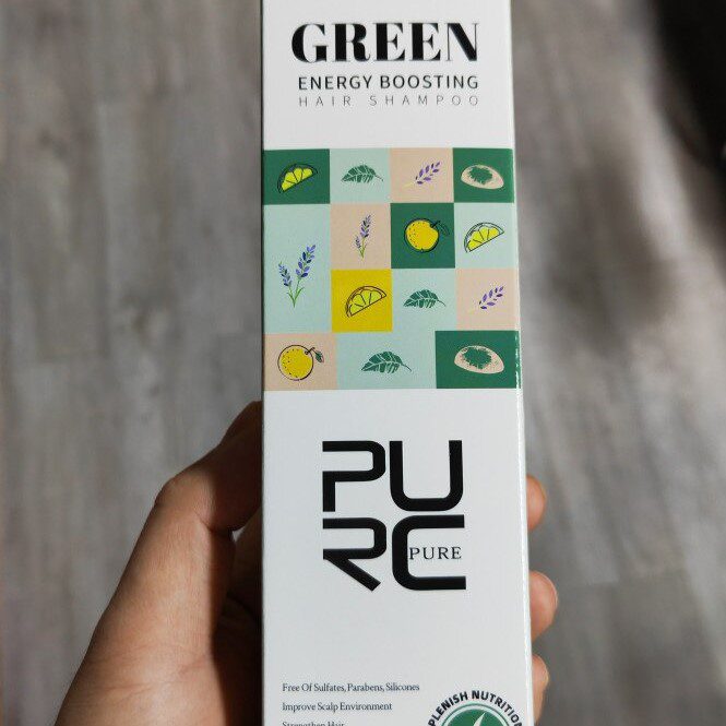 PURC Green Energy Boosting Hair Shampoo purc green energy hair shampoo 2