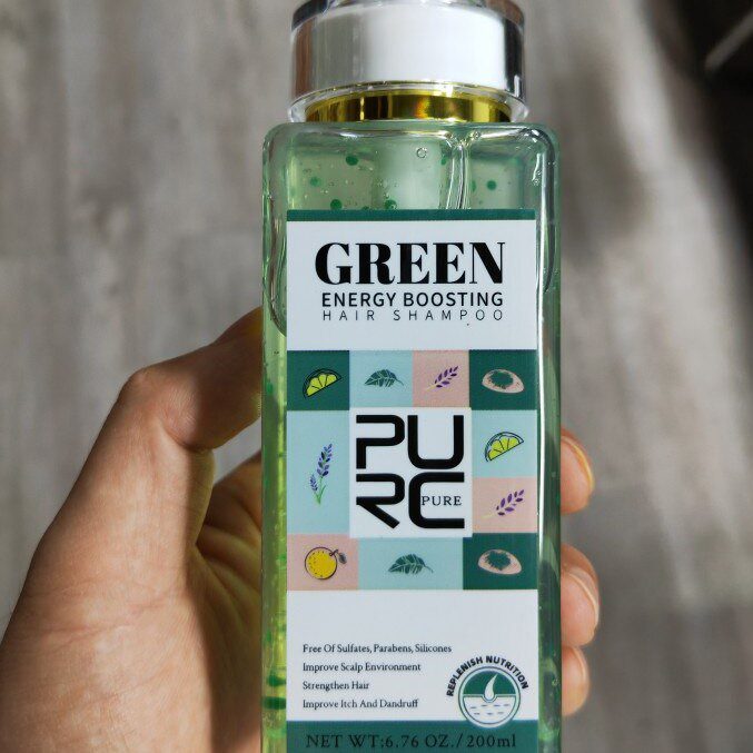 PURC Green Energy Boosting Hair Shampoo purc green energy hair shampoo 3