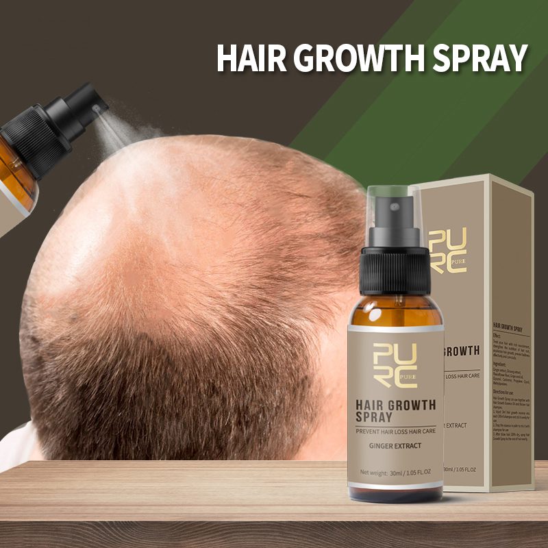 Hair Growth Spray PURC Hair shampoo and conditioner for hair growth prevent hair loss and 1pcs Growth Essence Oil 5