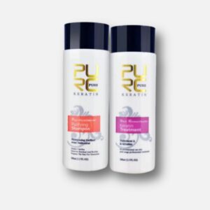 Keratin Treatment & Purifying Shampoo For Damaged Hair 100 ml Set