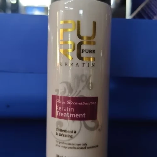 Keratin Treatment & Purifying Shampoo For Damaged Hair 100 ml Set purc keratin treatment and purifying shampoo 4