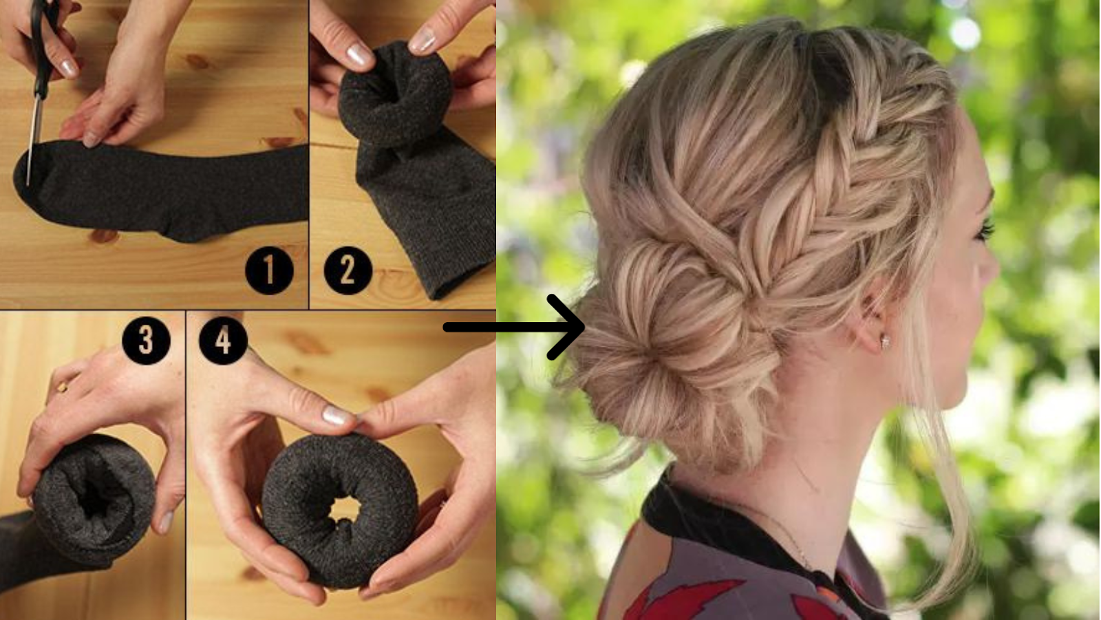 How To: Heatless Curls with Household Items - YouTube