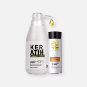 Brazilian Keratin Hair Treatment and Purifying Shampoo Set